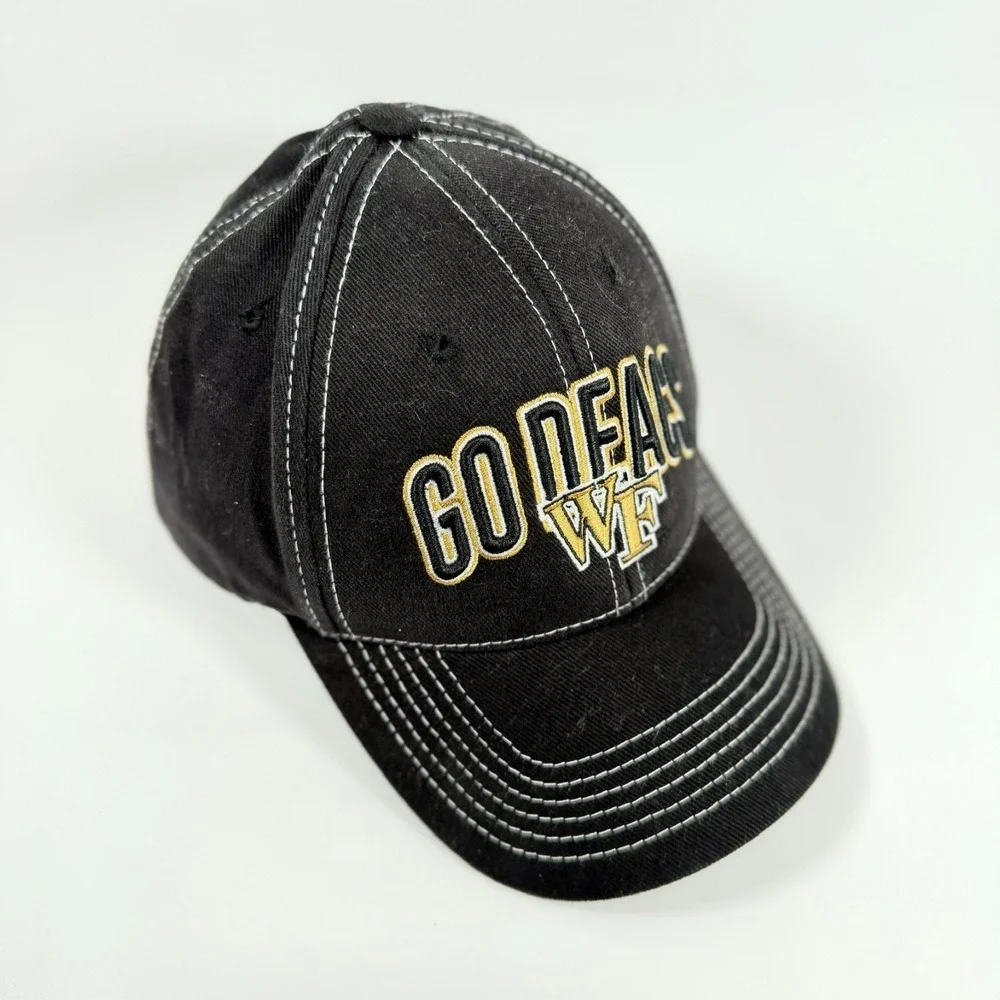 Wake Forest Demon Deacons Hat Captivating Headwear Black Go Deacs‎ Strapback Cap